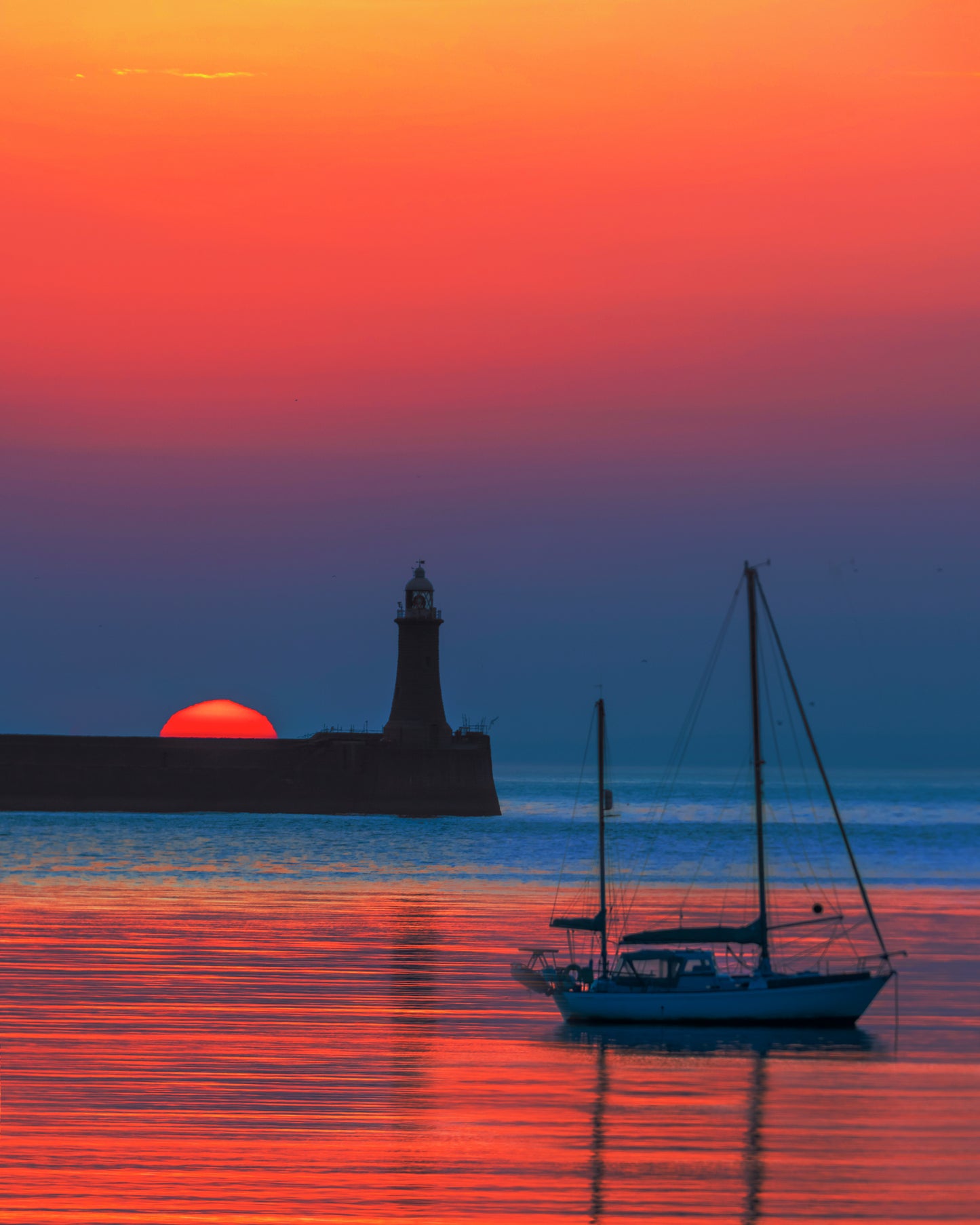 A beautiful summer Solstice sunrise at South Shields