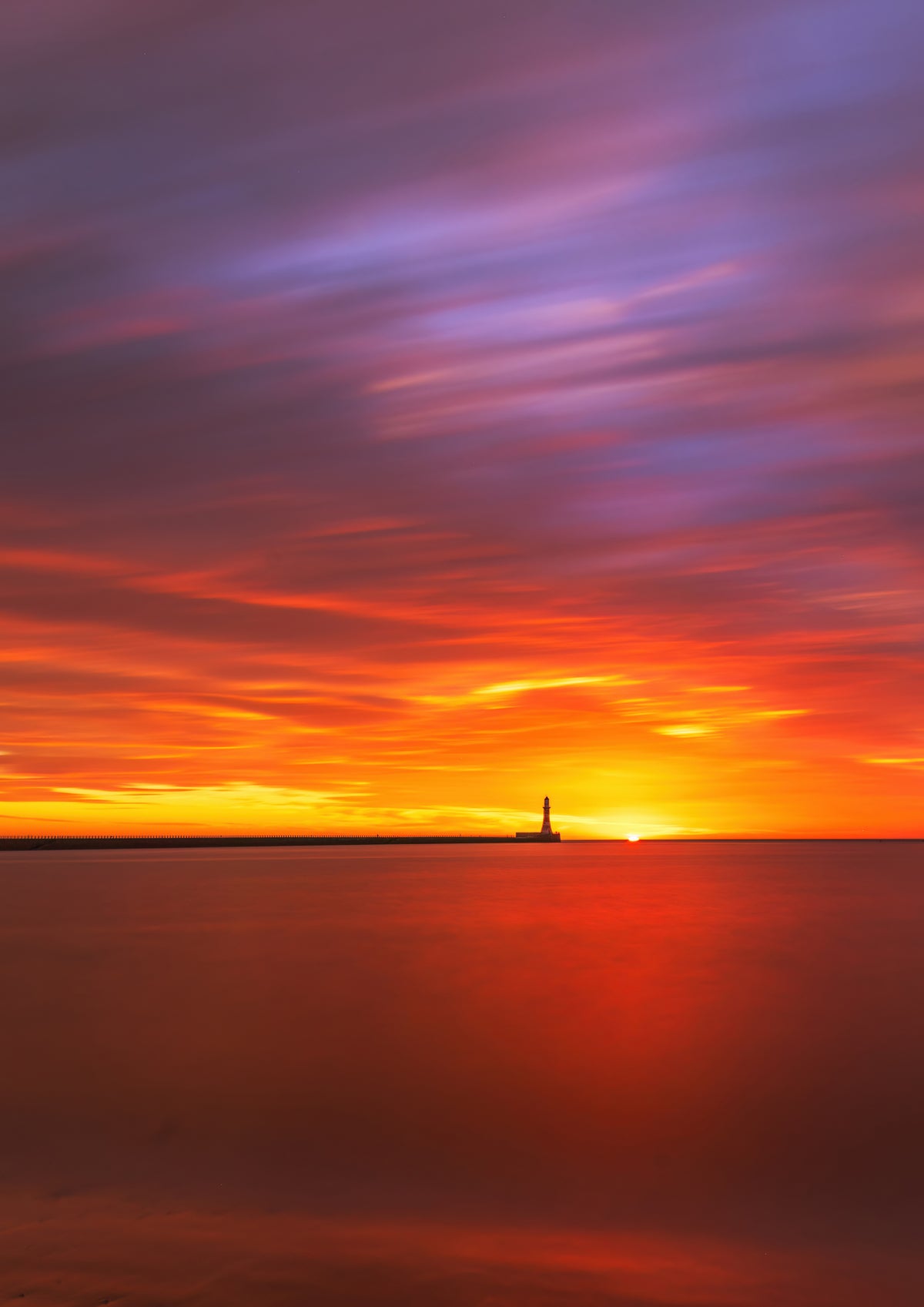 Beautiful sunrise colours at Roker