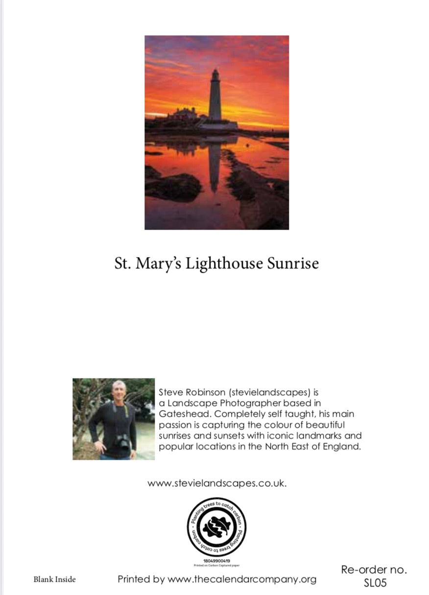Amazing sunrise sky at St. Mary’s Lighthouse