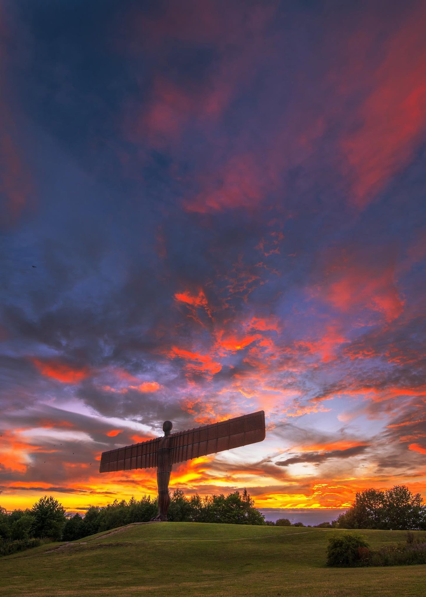 A fabulous Angel of the North Sunset.