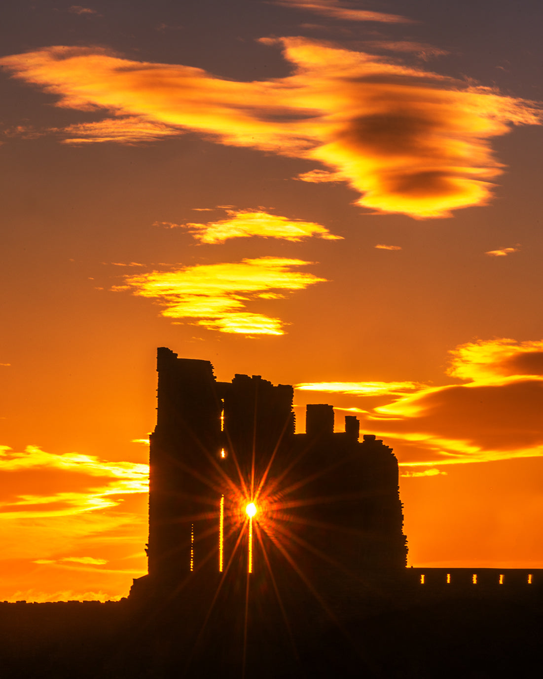 Tynemouth priory sunstar portrait