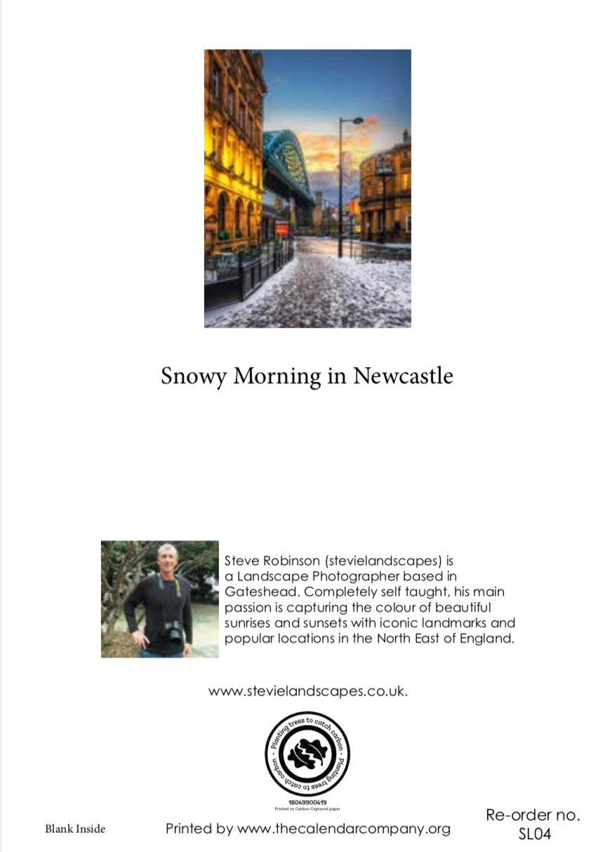 A snowy scene in Newcastle
