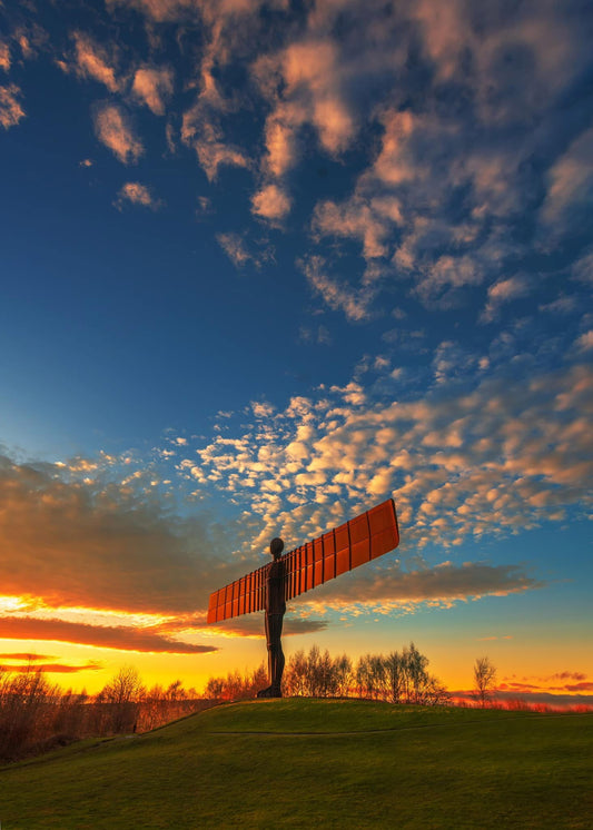 A Glowing Angel Sunset.