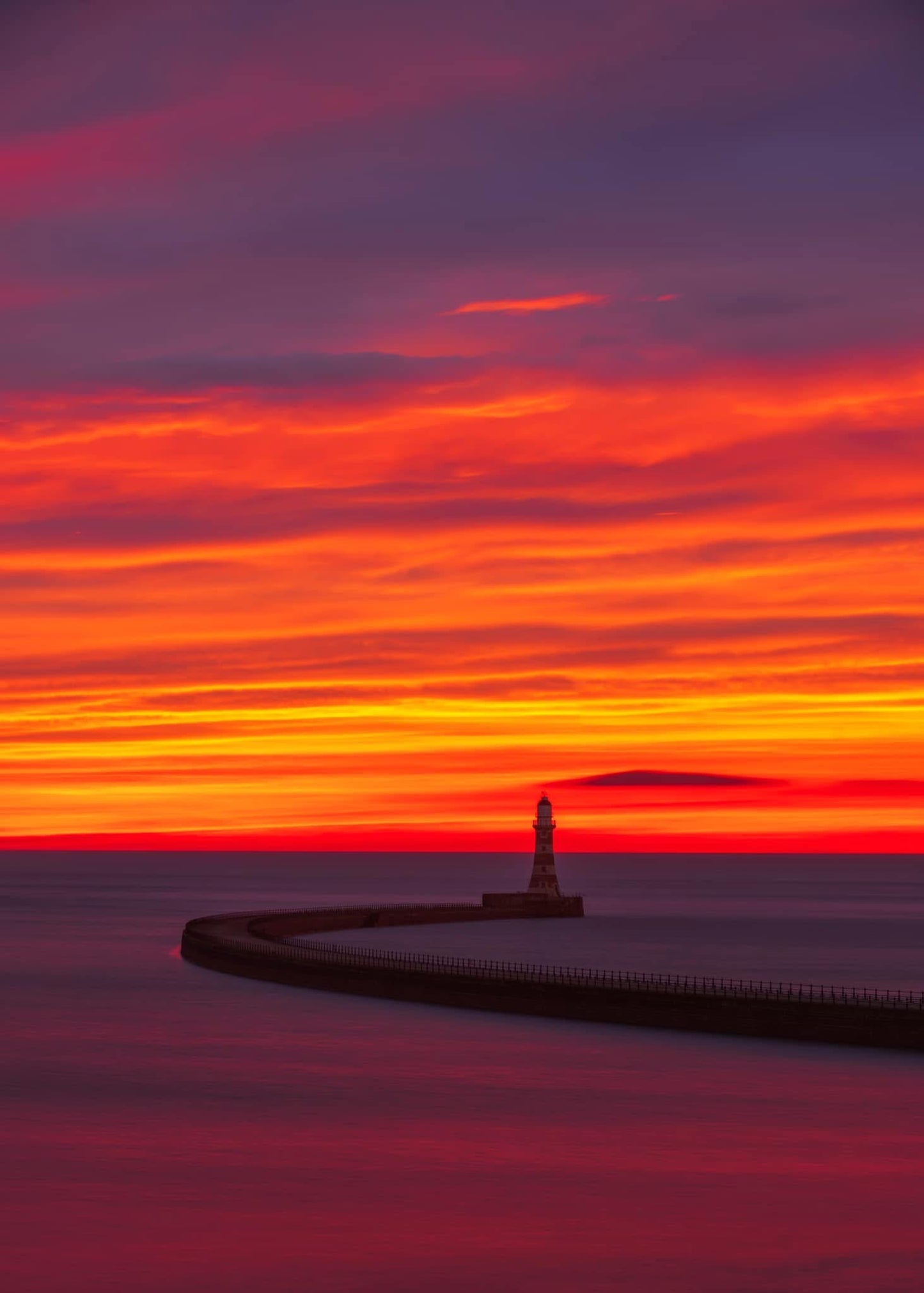 Beautiful early morning colours at Roker.