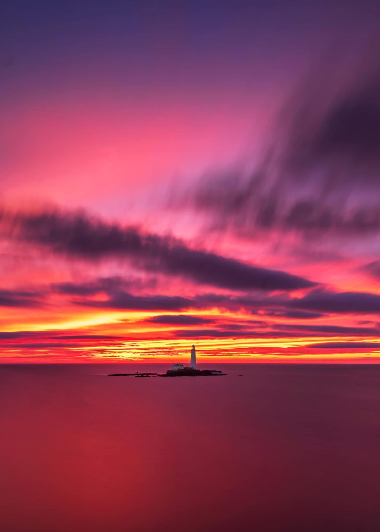 Ethereal sunrise sky at St Mary’s Island.