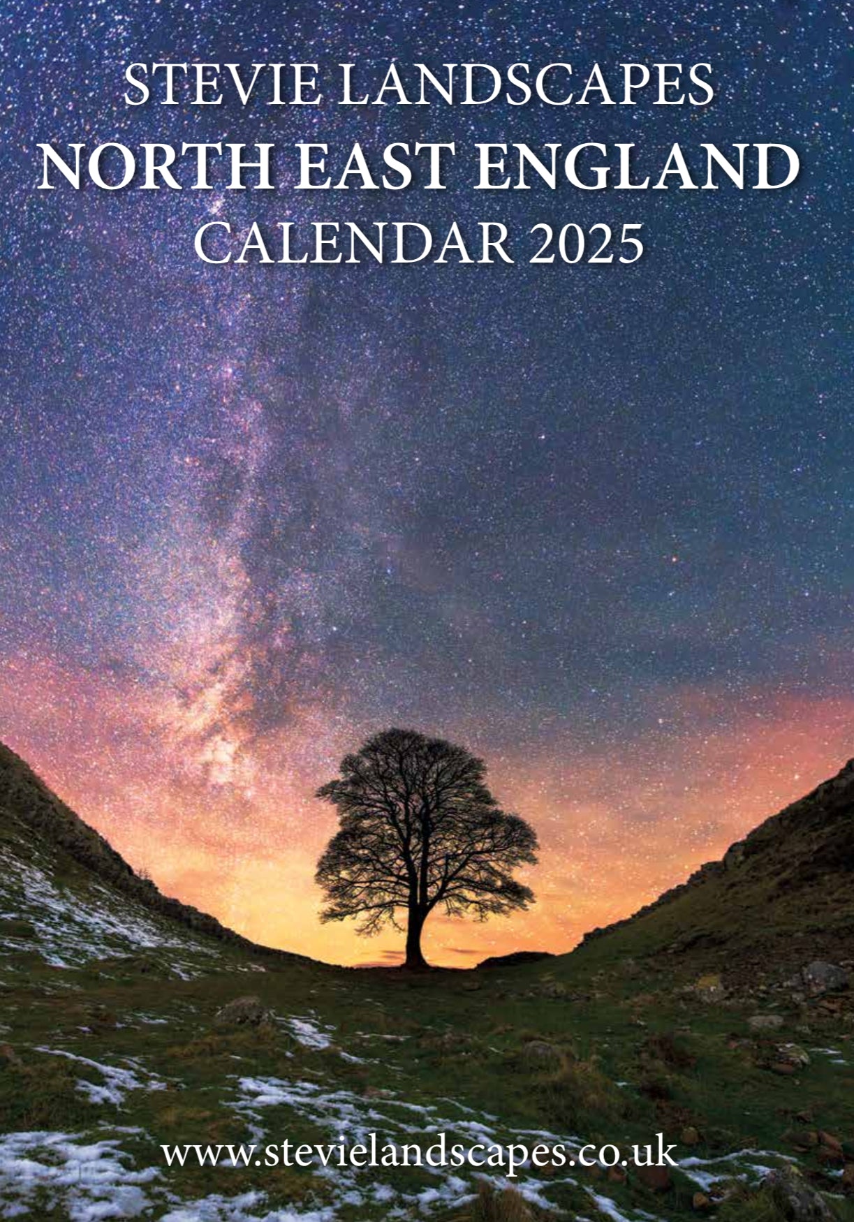 2025 Calendar of North East England with free A4 print of the photo featured on the front cover.