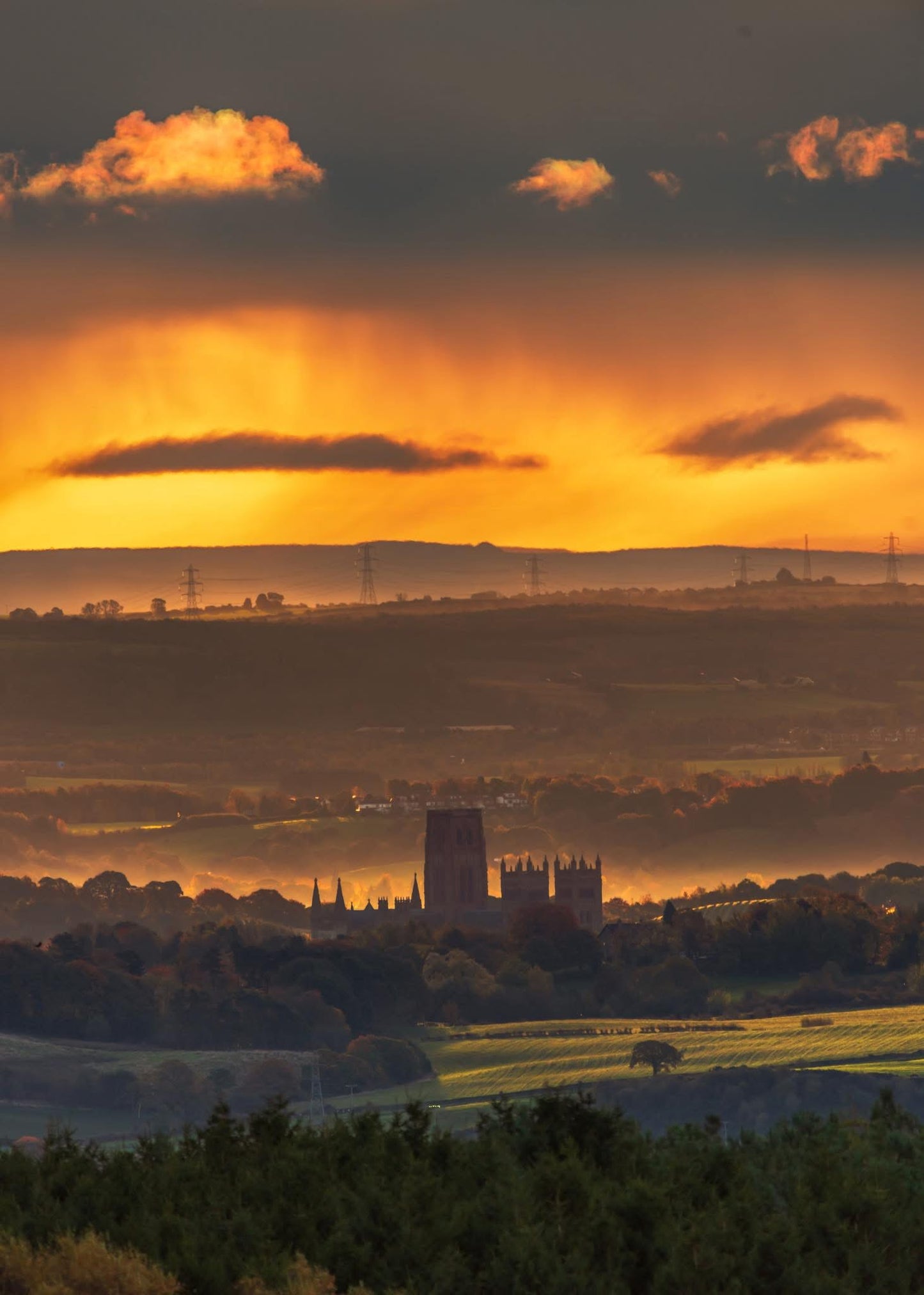Golden Sunrise over Durham Cathedral