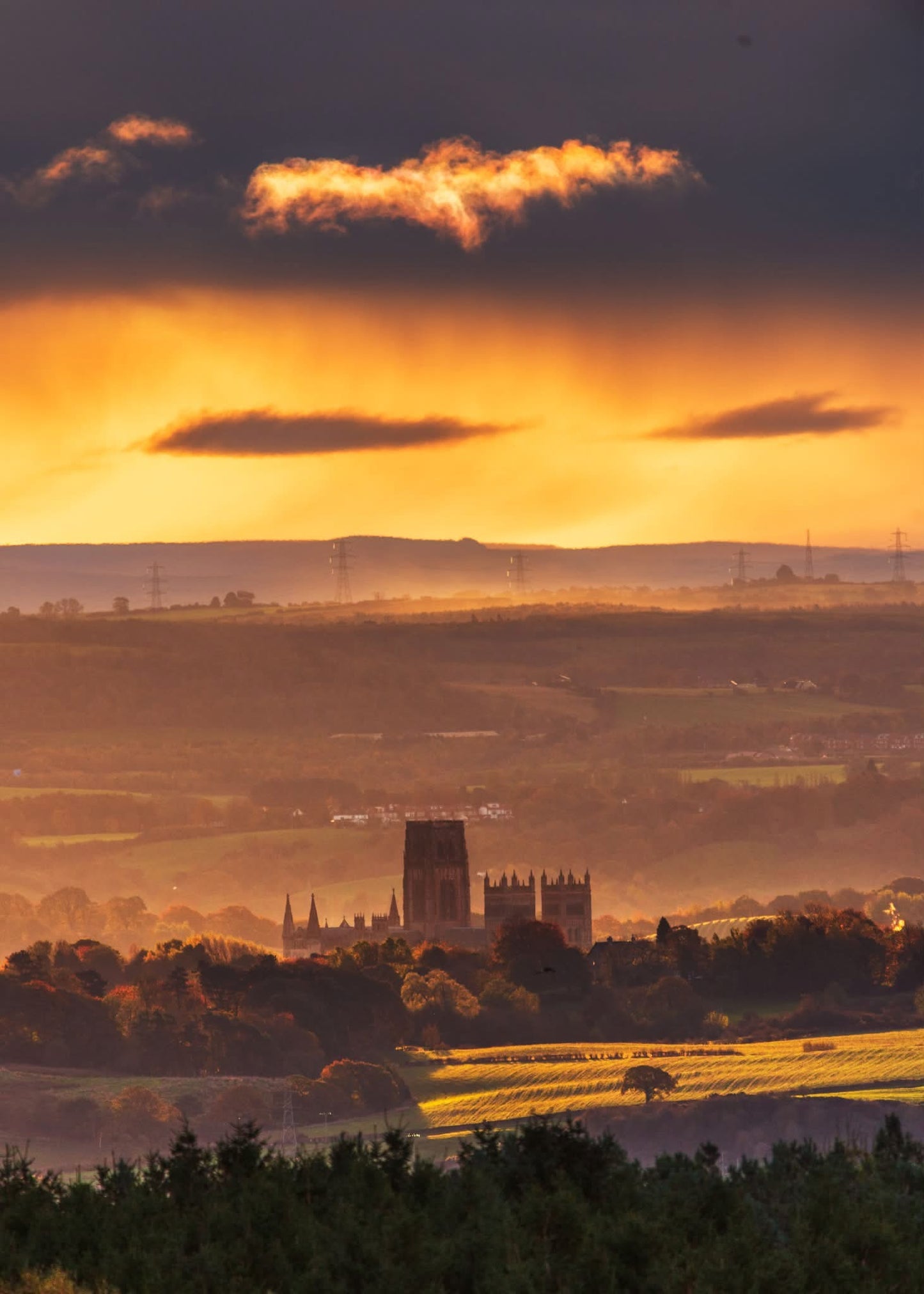 Golden Sunrise over Durham Cathedral