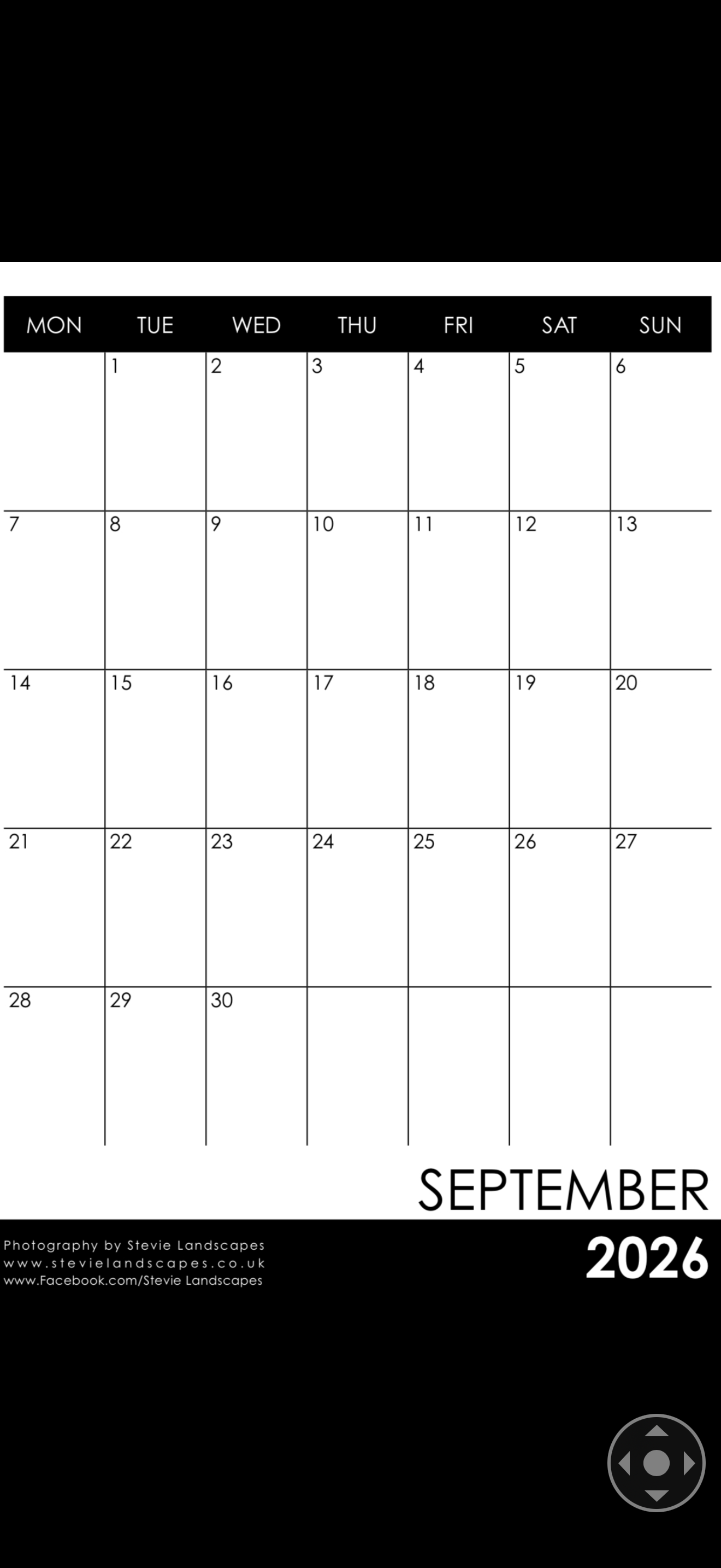 Stevielandscapes 2026 calendar of north east England with free A5 Print of Sycamore Gap in the golden hour.