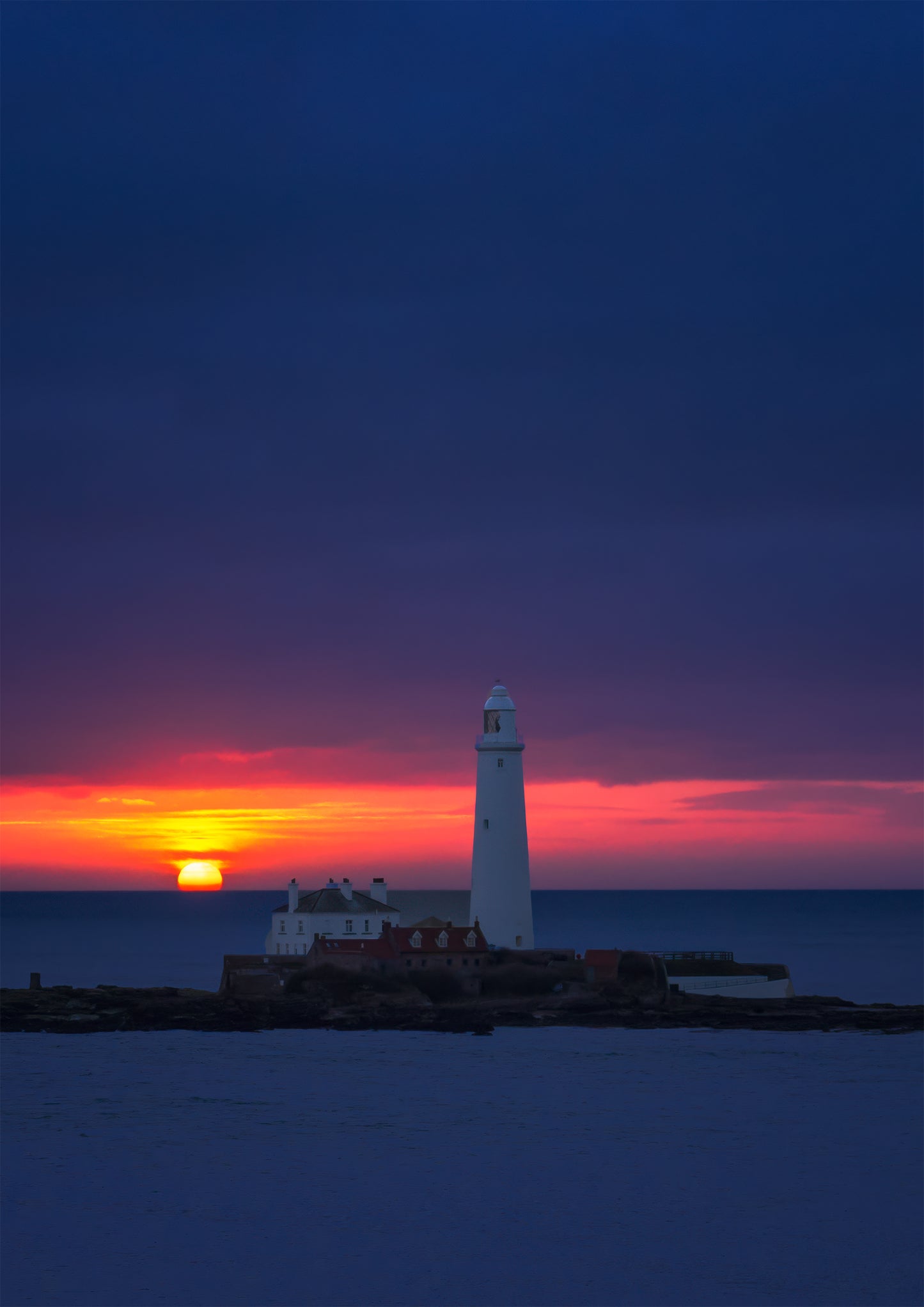 Moody Sunrise at St. Mary’s Lighthouse.