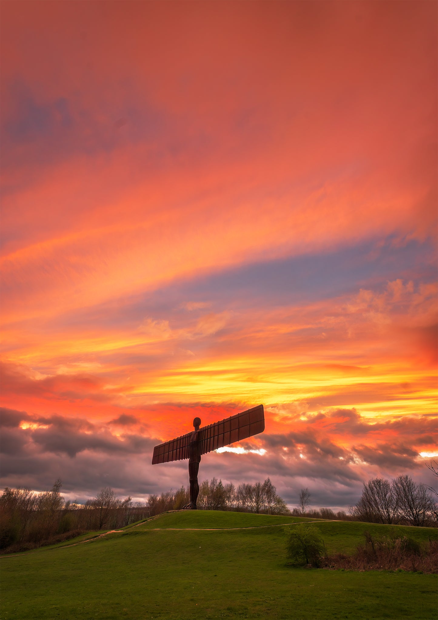 Incredible skies at the Angel of the North.