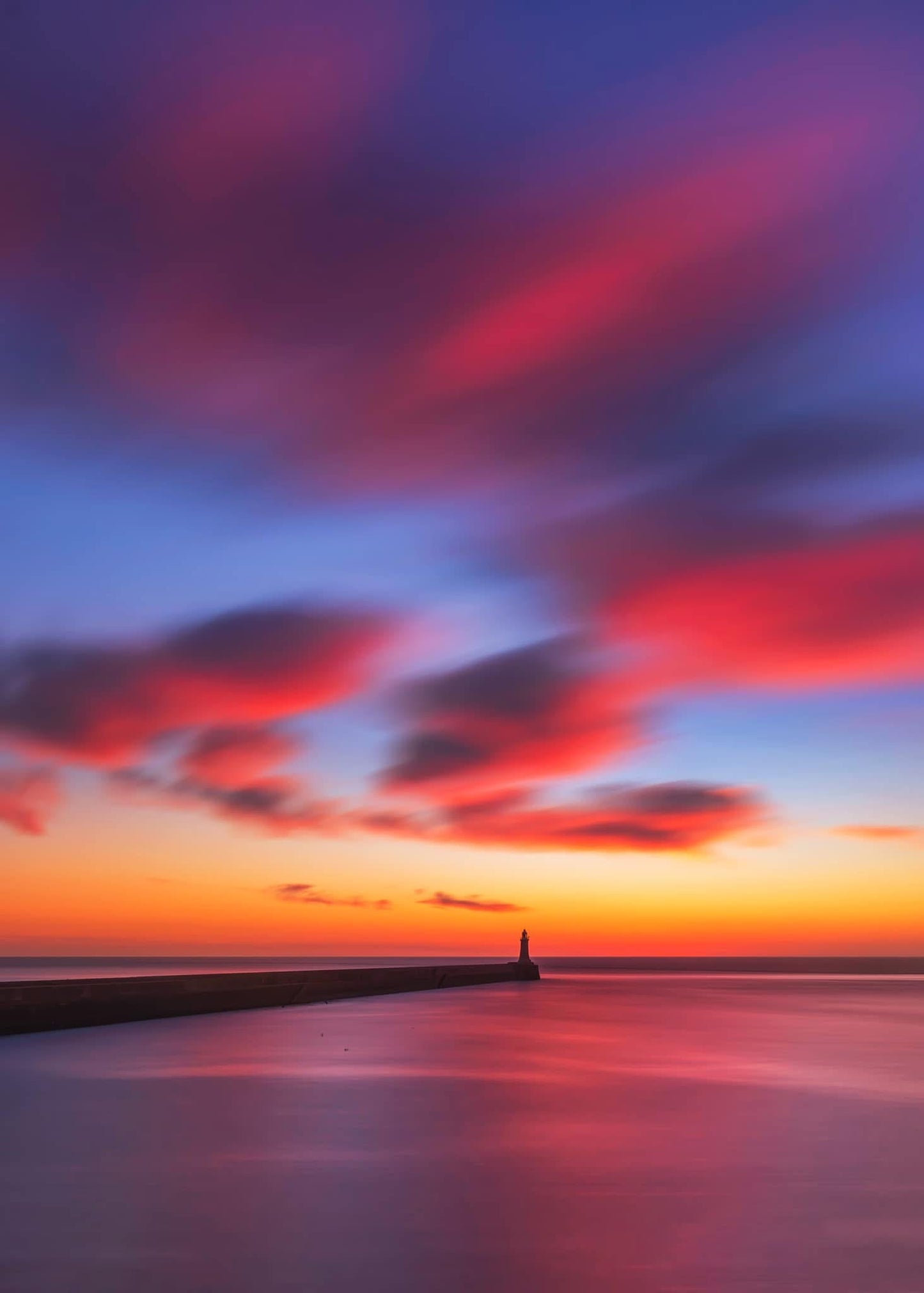 Beautiful clouds over Tynemouth.
