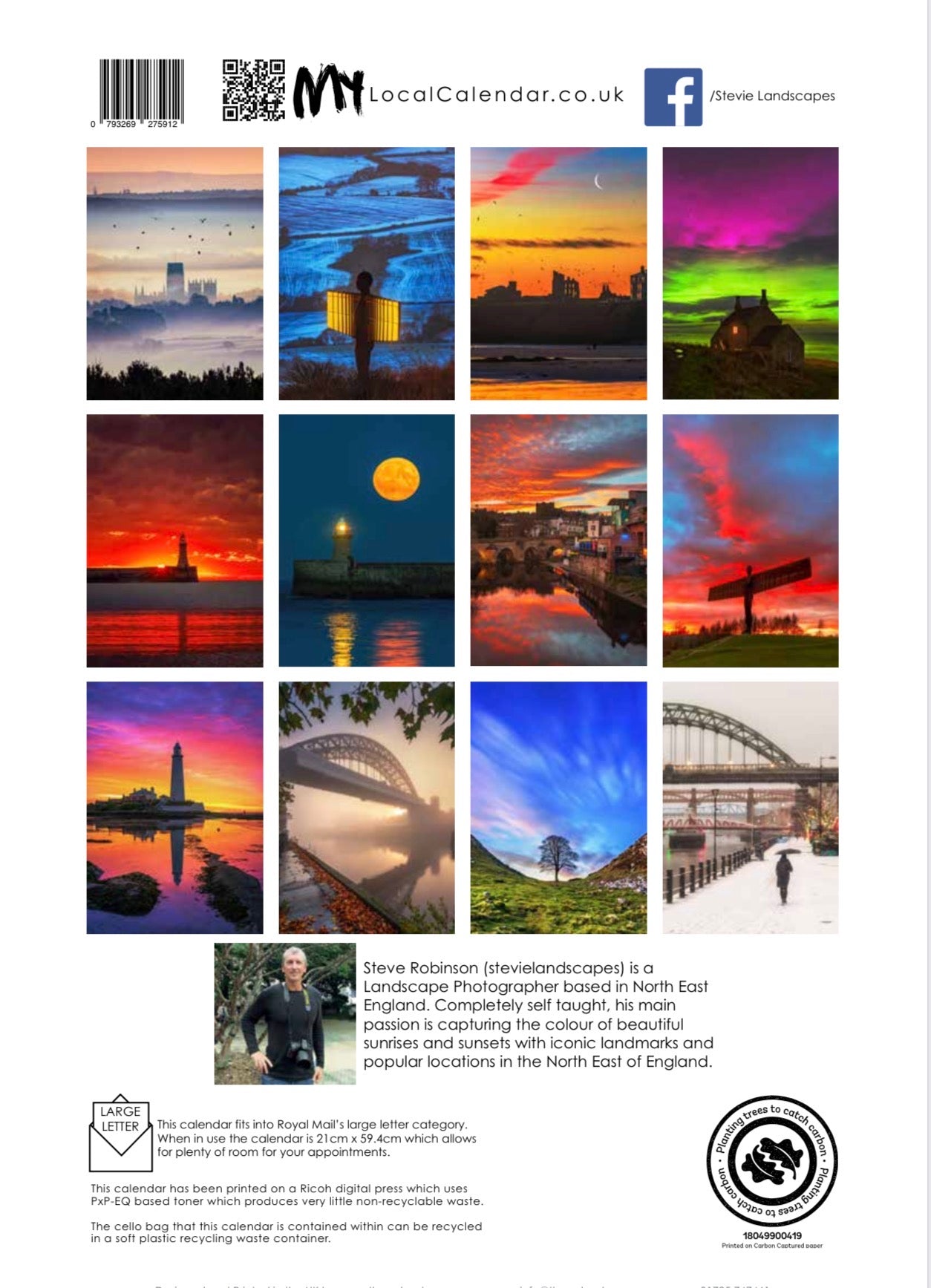 Stevie Landscapes North East England Calendar 2027