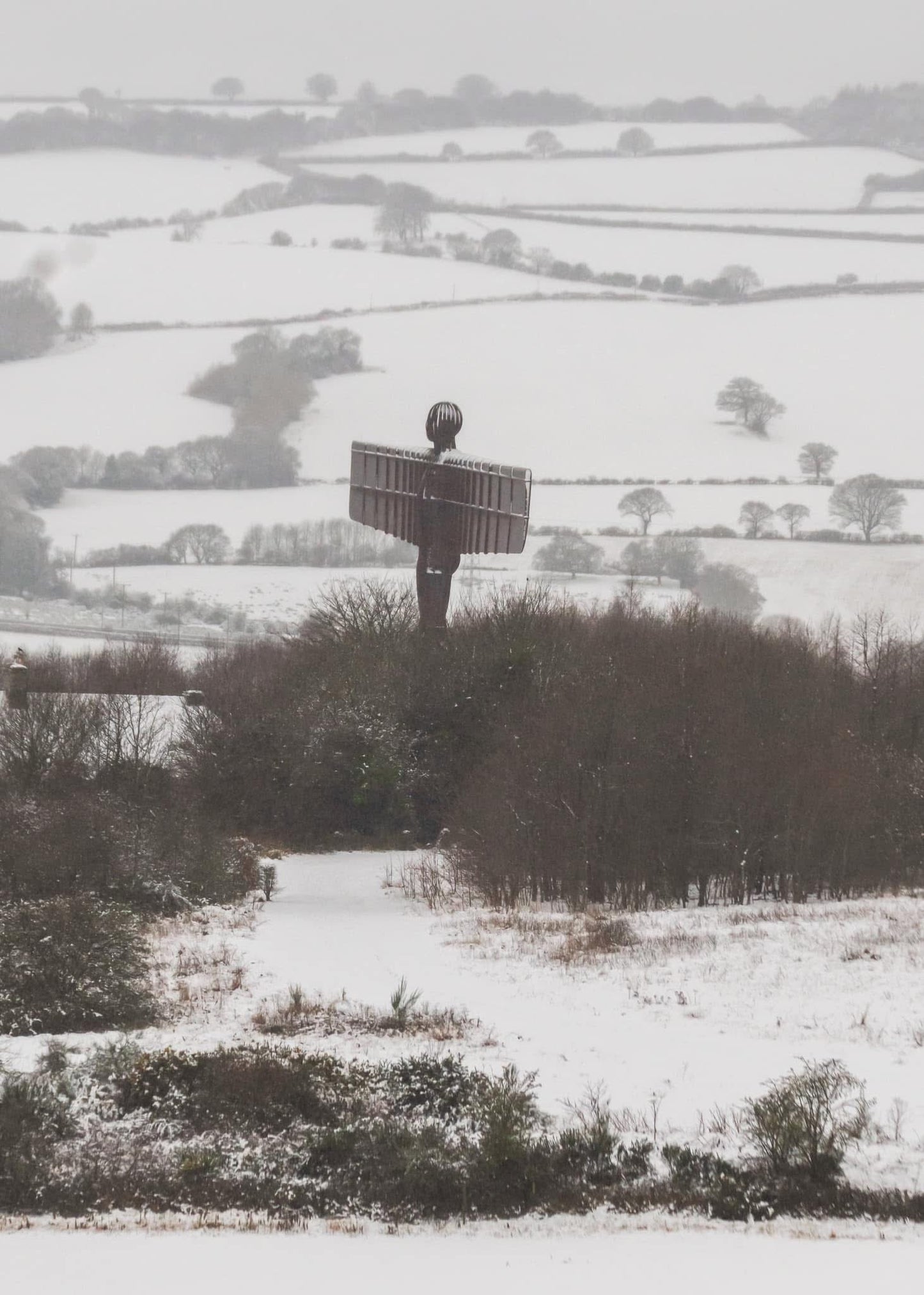 Angel of the North Snowscape.