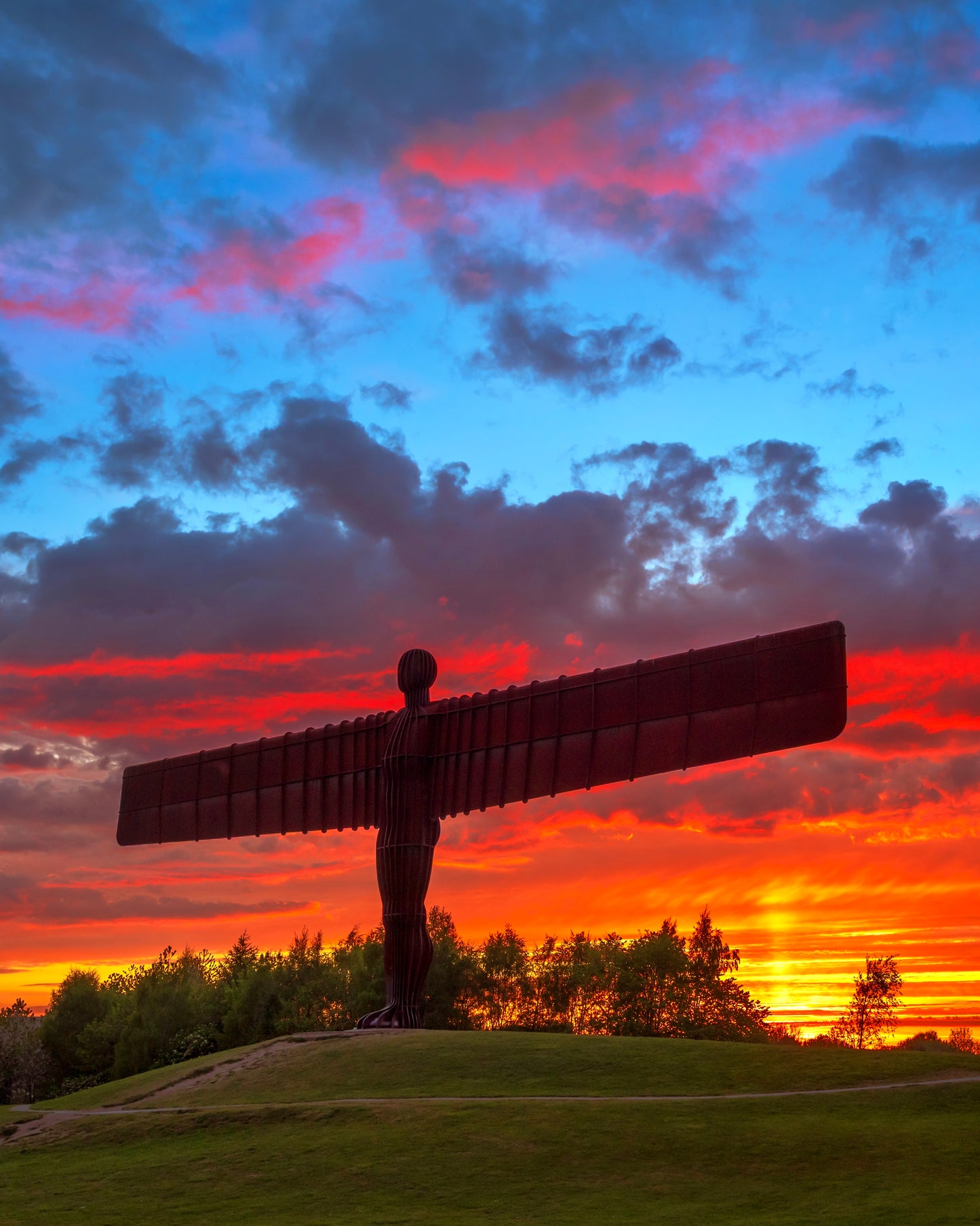 Fabulous Angel of the North sunset.