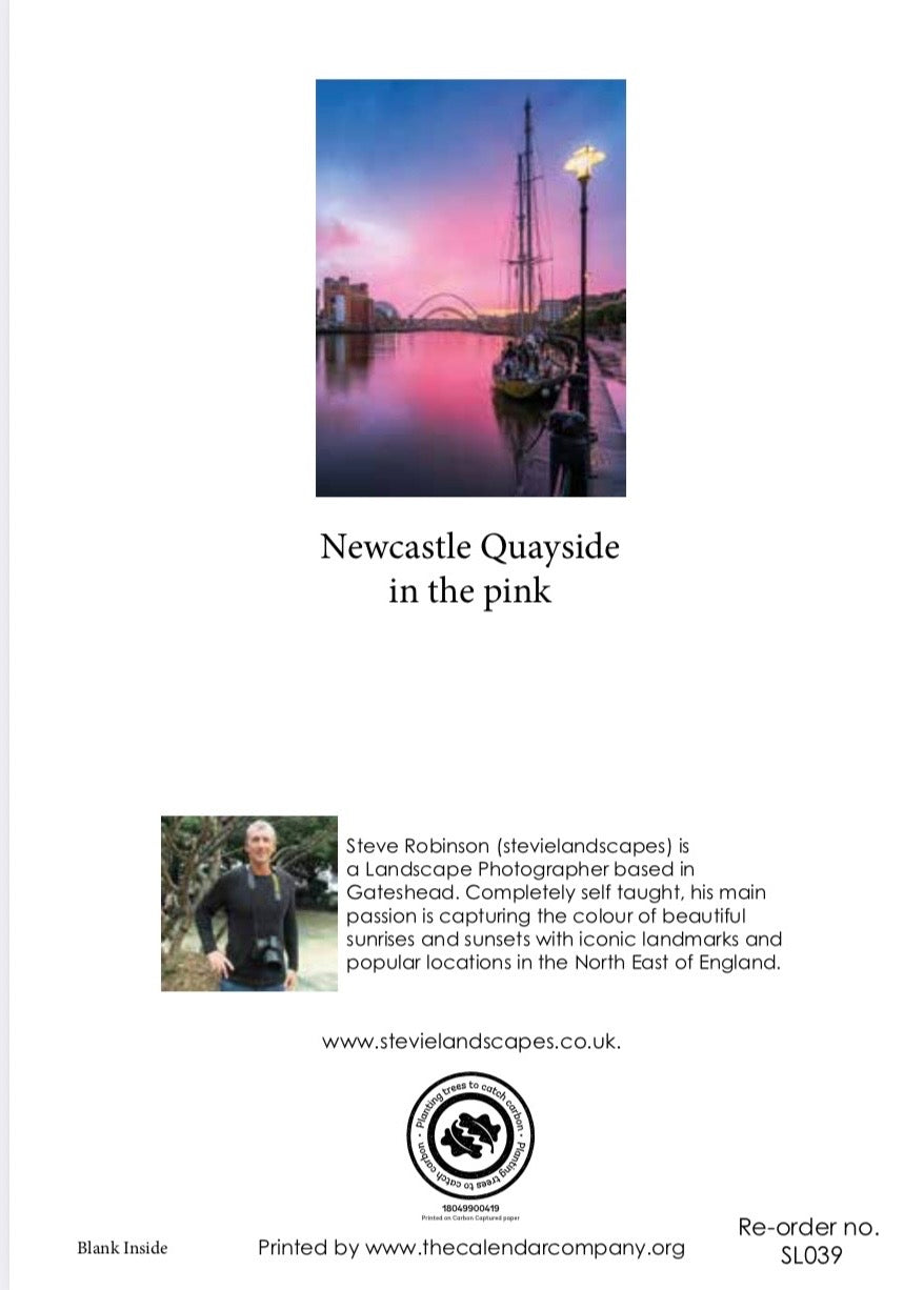 Newcastle Quayside in the Pink.