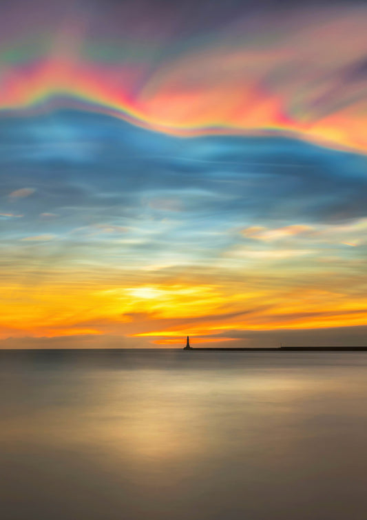 Mother of pearl clouds over Roker