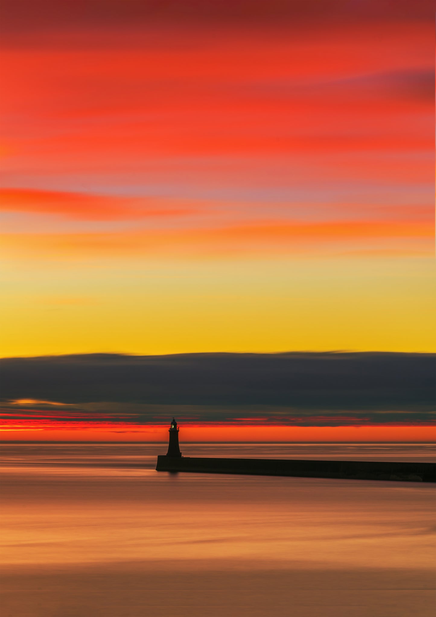 Layers of sunrise colours at Roker.