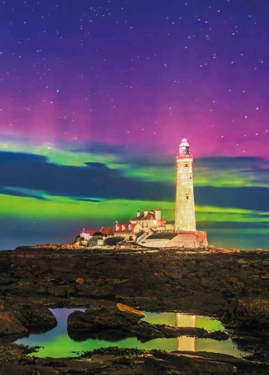 Aurora at St. Mary’s Lighthouse.