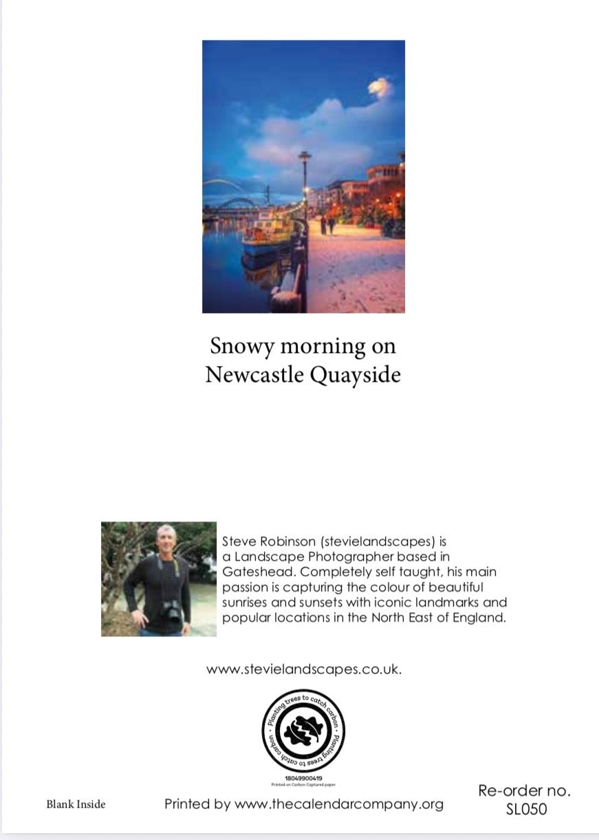 Snowy Morning on Newcastle Quayside.