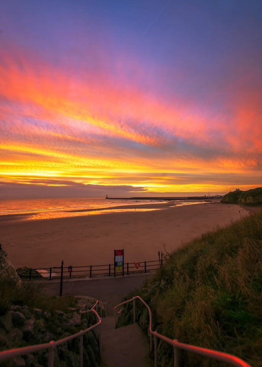 A beautiful view from the Cat and Dogs steps in Roker.