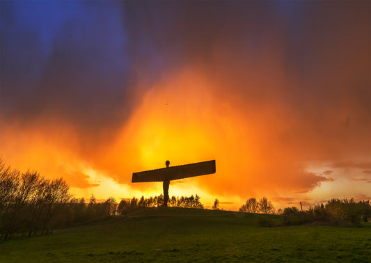 When the sky breaks after the rain.