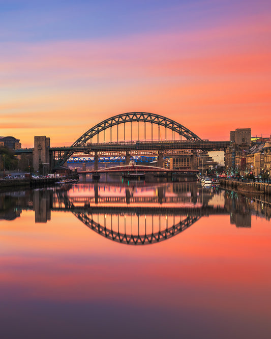 Pink Hues on Newcastle Quayside