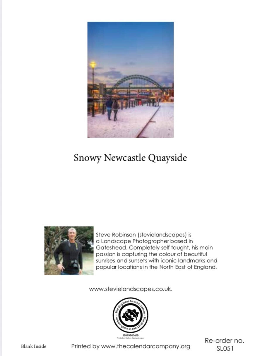 Snowy Newcastle Quayside.