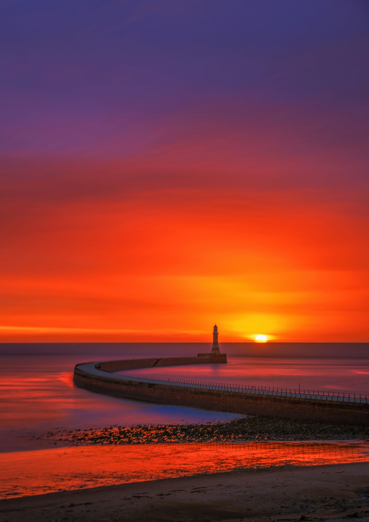 A glowing Roker Sunrise