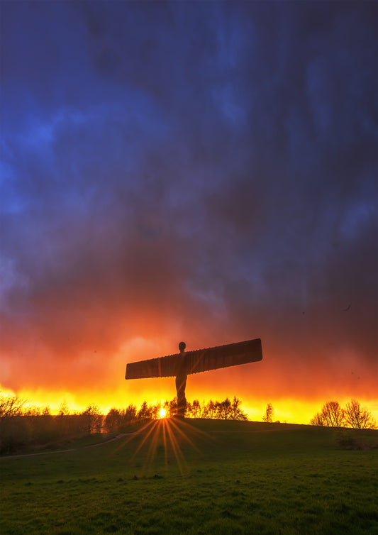 Incredible skies at the Angel of the North.
