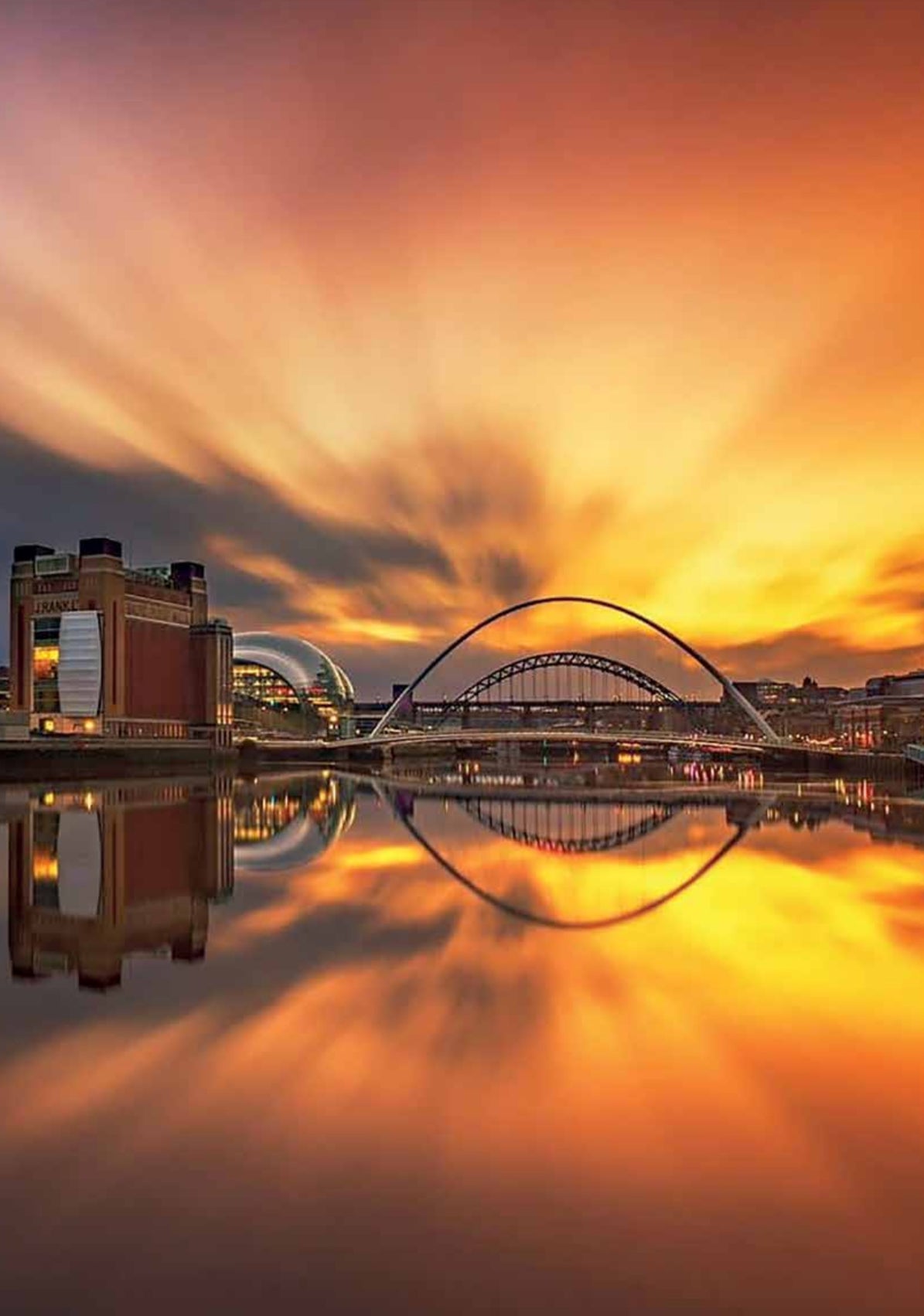 Limited edition Stevielandscapes Gateshead Calendar 2025 with free A4 print of the Angel of the North sunset featured on the front cover.