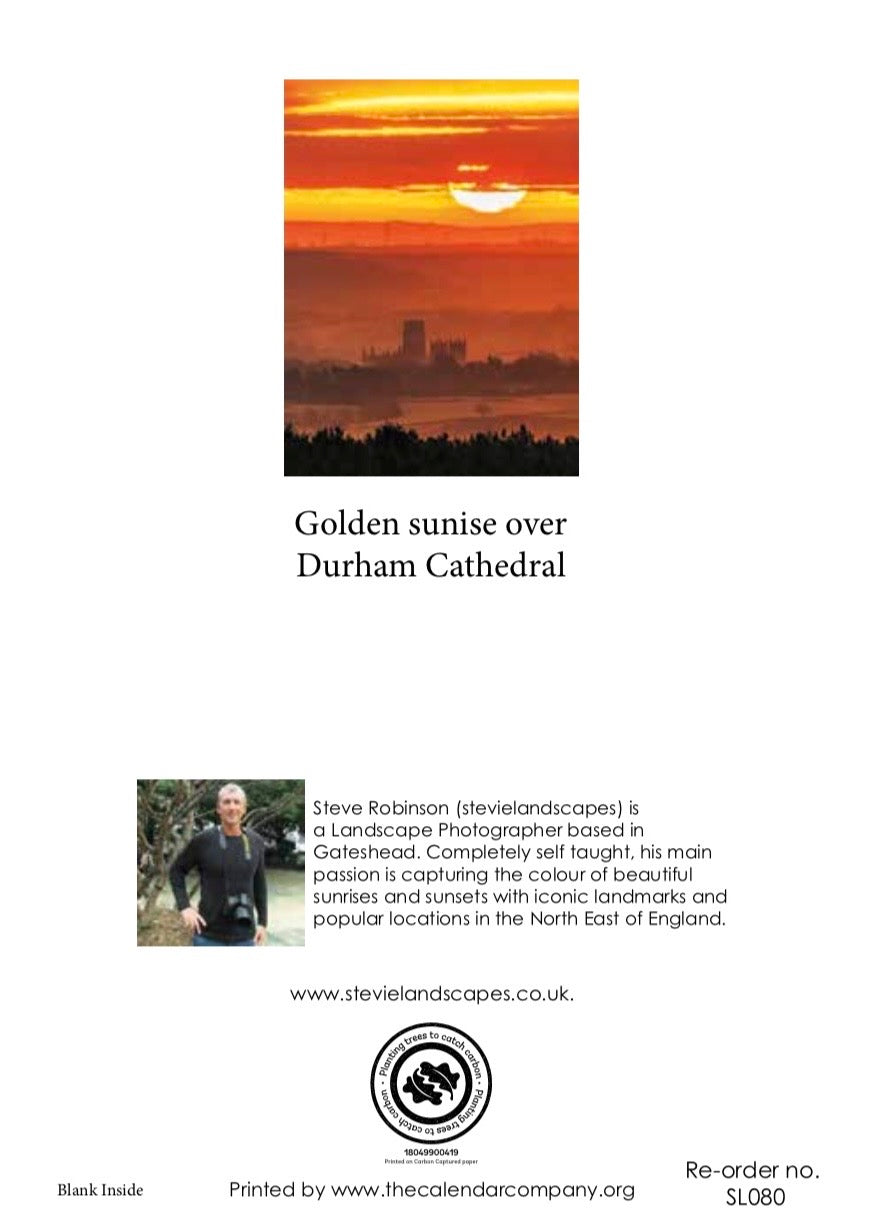Golden Sunrise over Durham Cathedral.