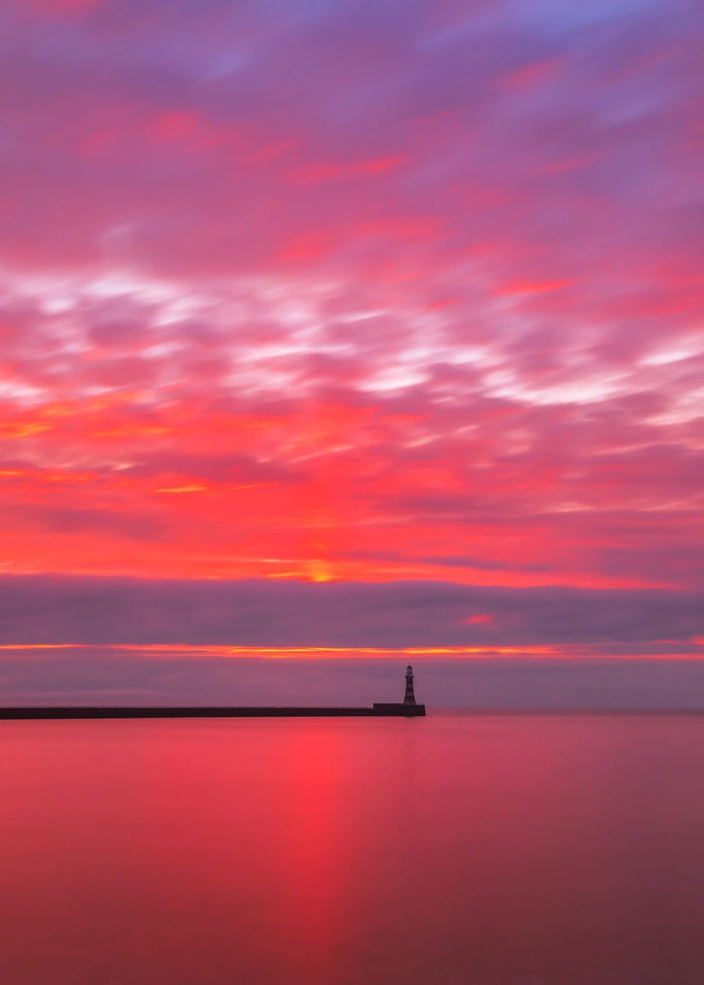Pastel colours at Roker Beach