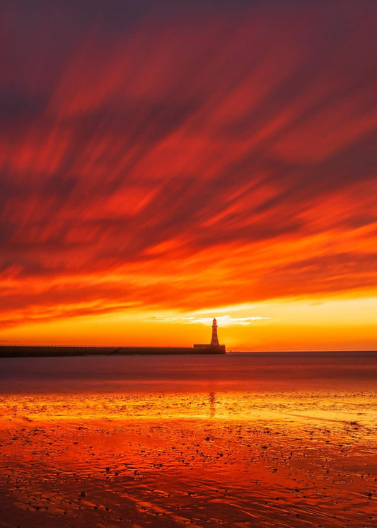 Amazing sunrise during Storm Amy.
