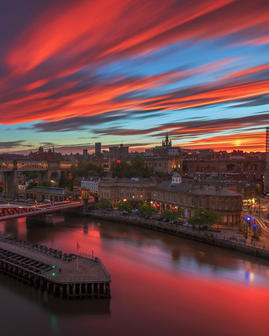 Spectacular Newcastle sunset.