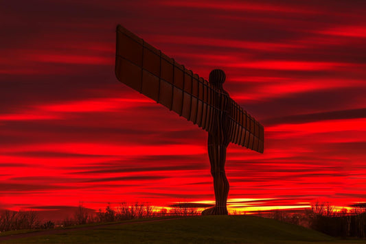 Stunning skies at the Angel of the North.