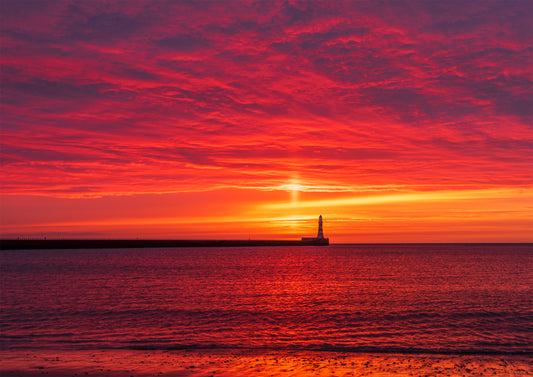 Stunning Fire Sky at Roker