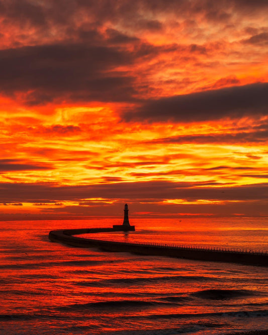 Fire Sky over Roker