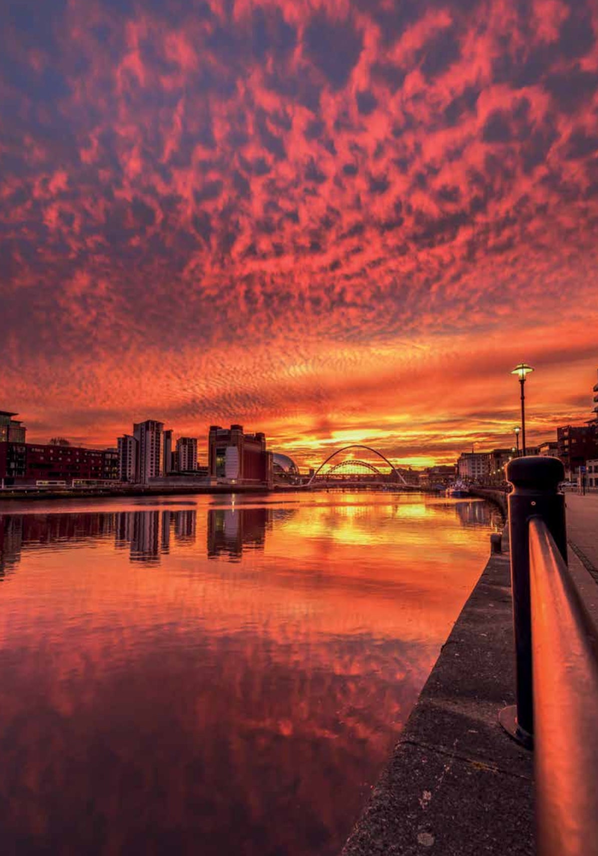 Limited edition Stevielandscapes Gateshead Calendar 2025 with free A4 print of the Angel of the North sunset featured on the front cover.