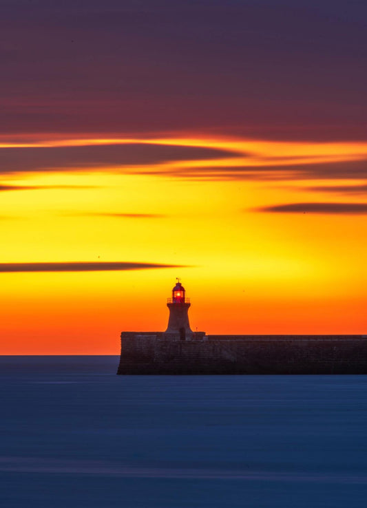Layers of colour over South Shields Lighthouse.