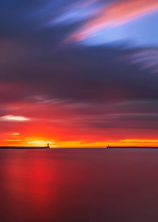Beautiful colours from the Mouth of the Tyne.
