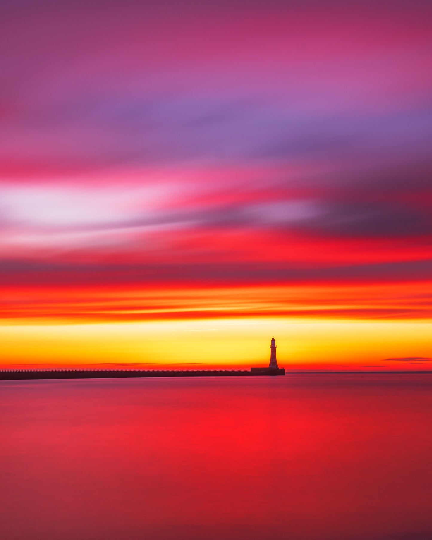 Gorgeous sunrise colours at Roker