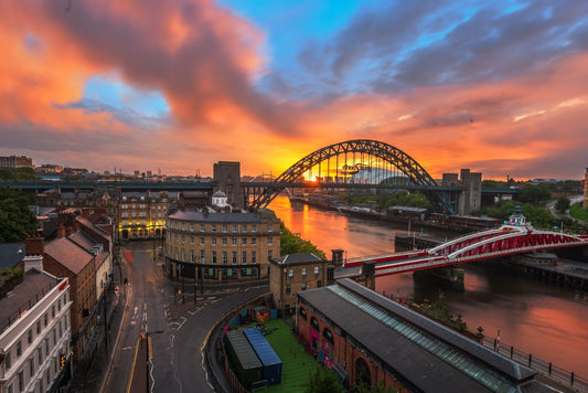 A sunrise view from The High Bridge.
