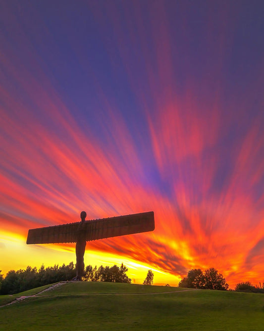 A long exposure of an epic Angel sunset.