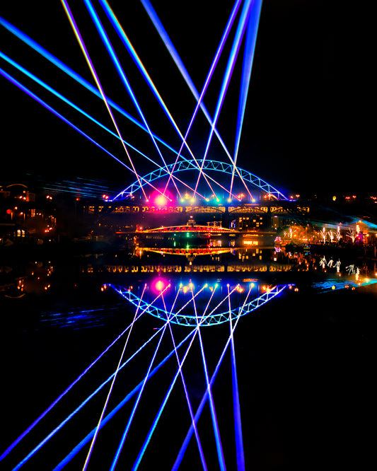 Newcastle laser show New Year’s Eve