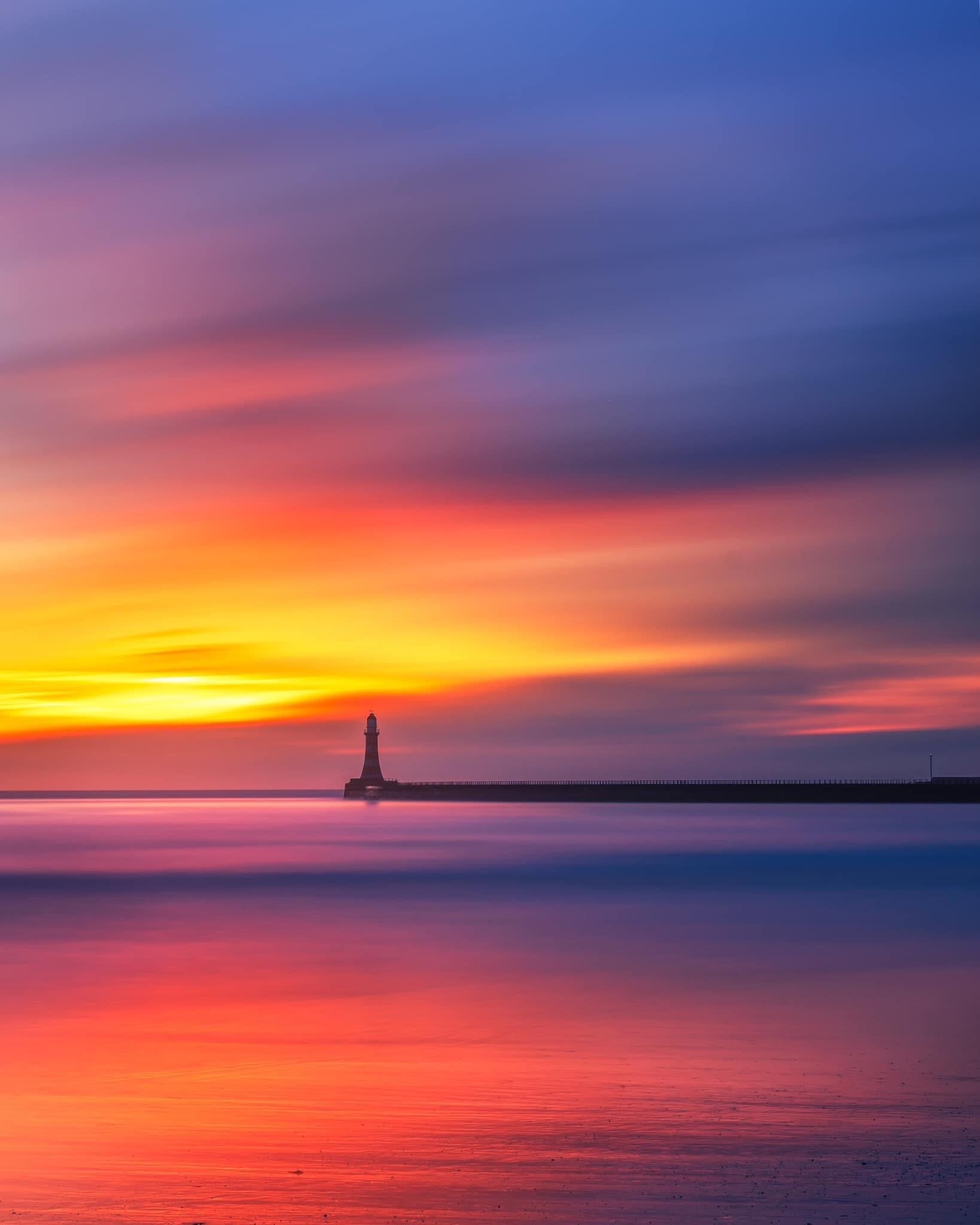 Long exposure of a colourful sky at Roker. – Stevie Landscapes ...