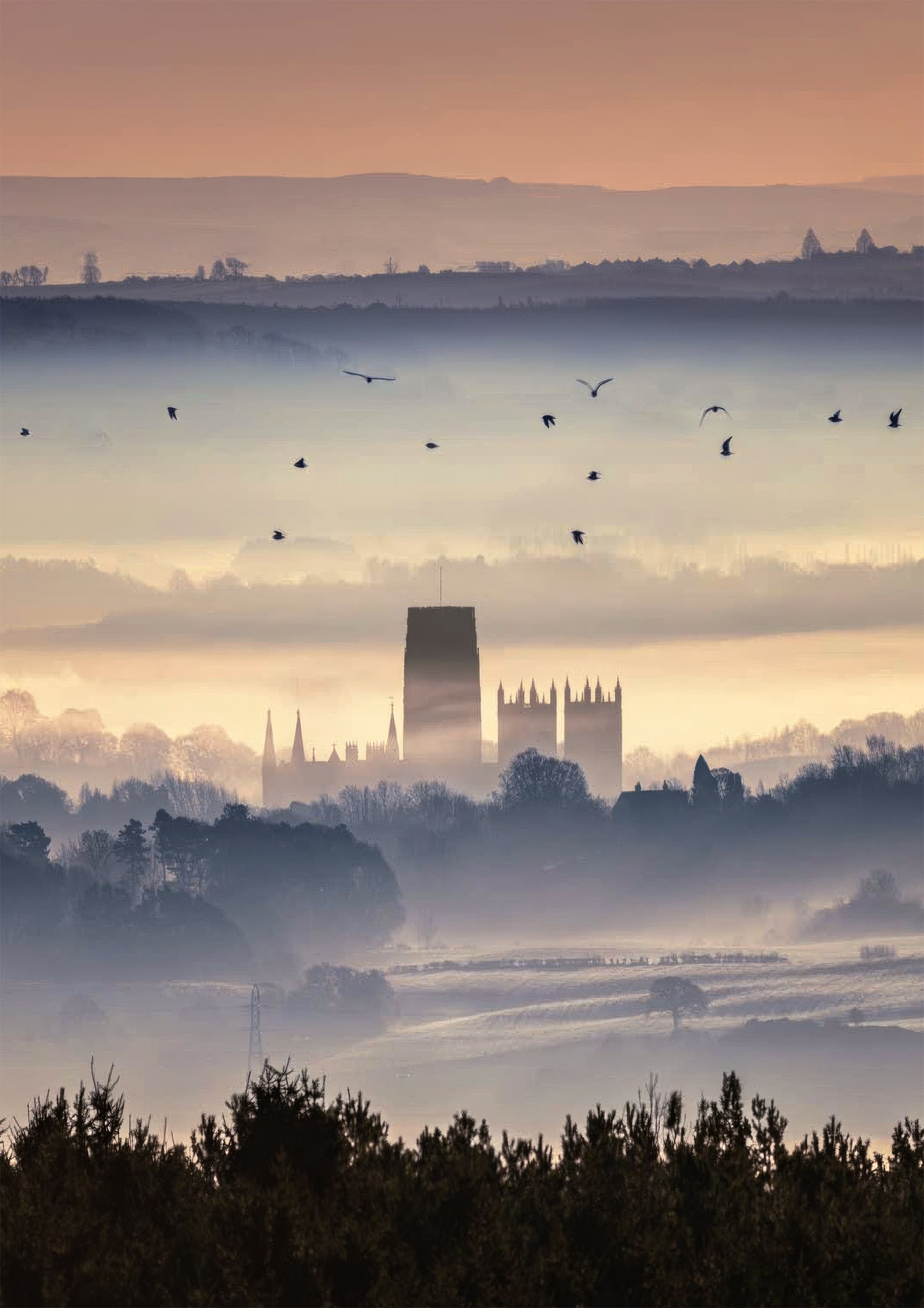 An ethereal looking Durham Cathedral.