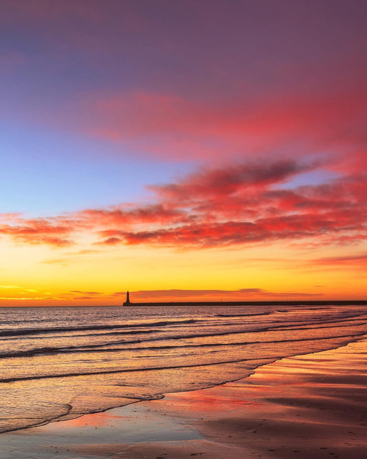 Vibrant  colours at sunrise in Roker.
