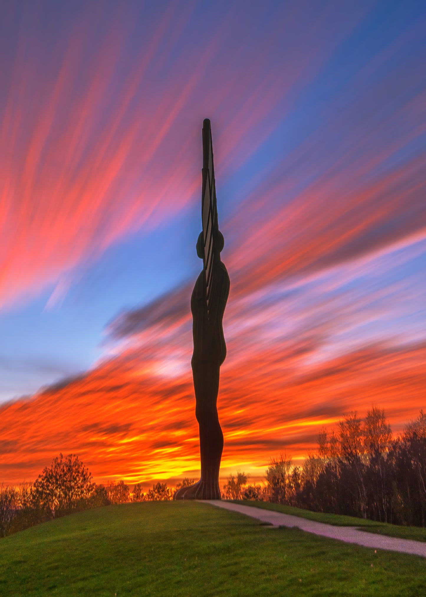 Long exposure of a stunning Angel sunset.