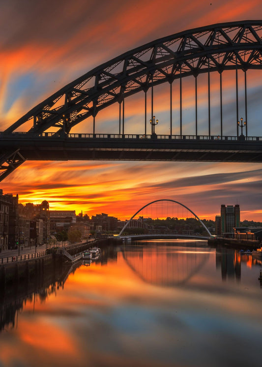 Long Exposure Sunrise on Newcastle Quayside.